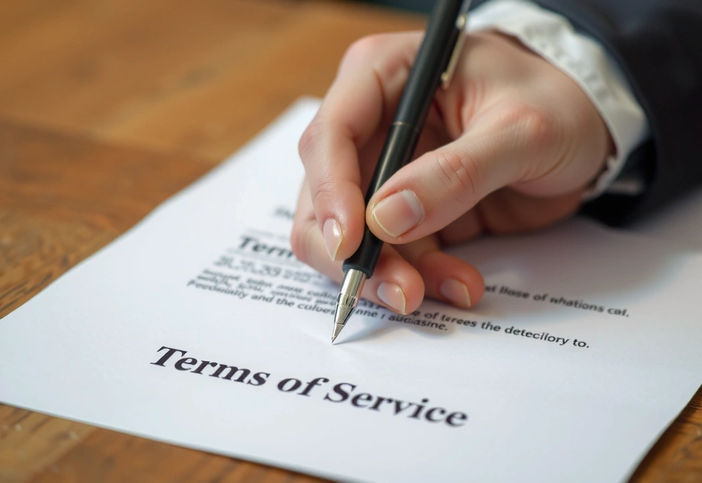 Ręka podpisująca dokument umowy